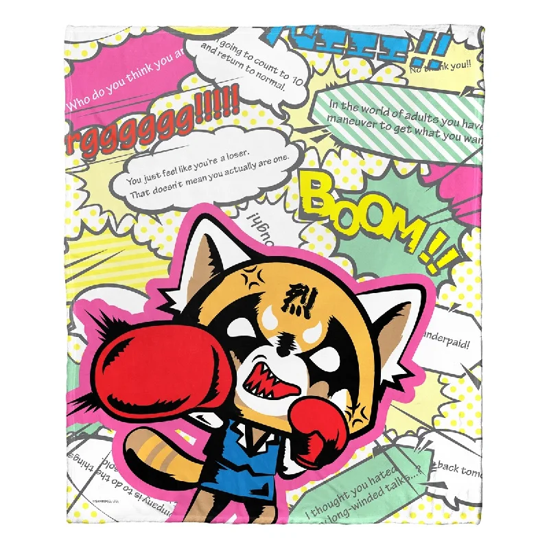 Cotton blankets for breathability and a lightweight feelCotton blankets for breathability and a lightweight feelENT 236 Aggretsuko, Knock Em Out Silk Touch Throw Blanket