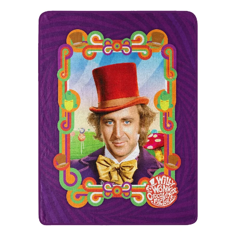 Mohair blankets with a unique sheen and softnessMohair blankets with a unique sheen and softnessWarner Brothers Willy Wonka Wonderful Wonka Micro Raschel Throw Blanket