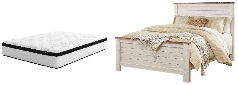Innerspring mattresses with coil counts for supportWillowton Queen Panel Bed with Mattress Innerspring mattresses with coil counts for supportWillowton Queen Panel Bed with Mattress