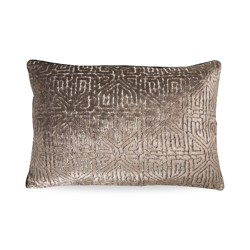 Round Pillows for Boho-Style InteriorsVelvet Maze Pillow