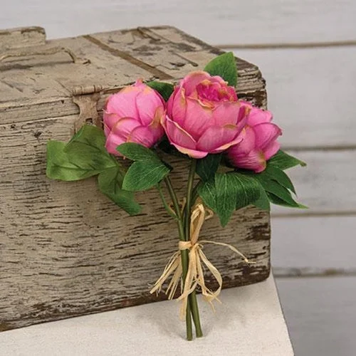 Bed skirts with a child - friendly printPink Peony Bouquet