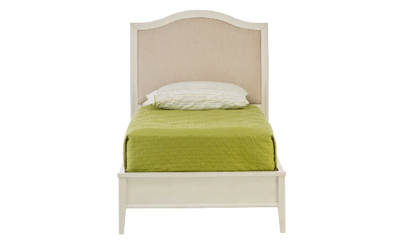 Wool - filled mattresses for natural insulation and moisture - wickingCharlotte Twin White Upholstered Bed