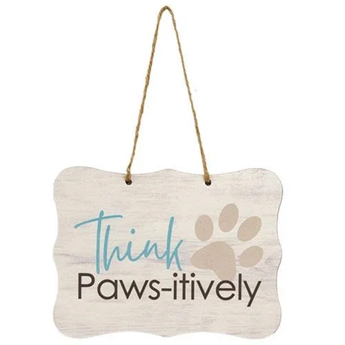 Twin - size bed skirts for a single bedThink Paws-itively Ribbon Sign 8" x 6"