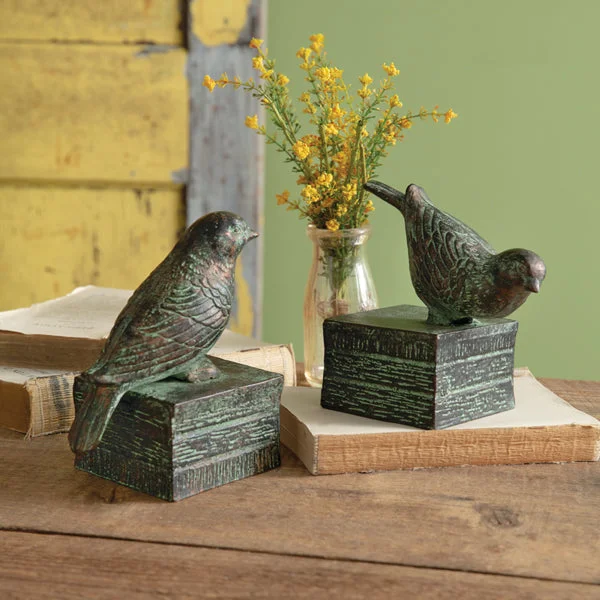 Cotton bed skirts for a soft and breathable lookPerched Birds Bookends