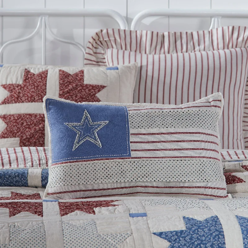 Bolster Pillows for Sofa DecorationCelebration Patchwork Flag Pillow
