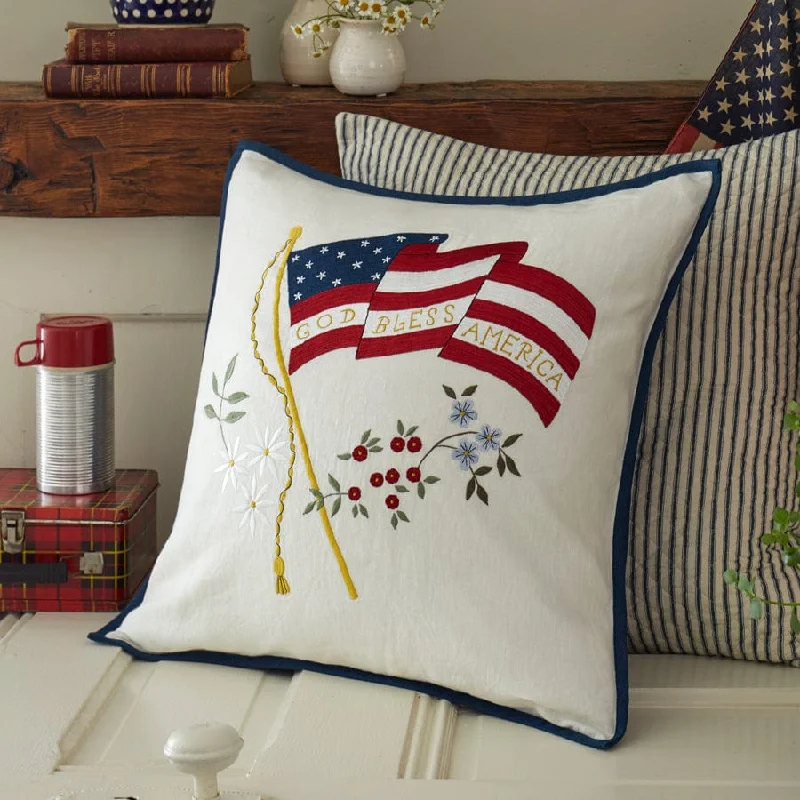 Silk Pillows for Smooth Skin and HairGod Bless America Porch Pillow