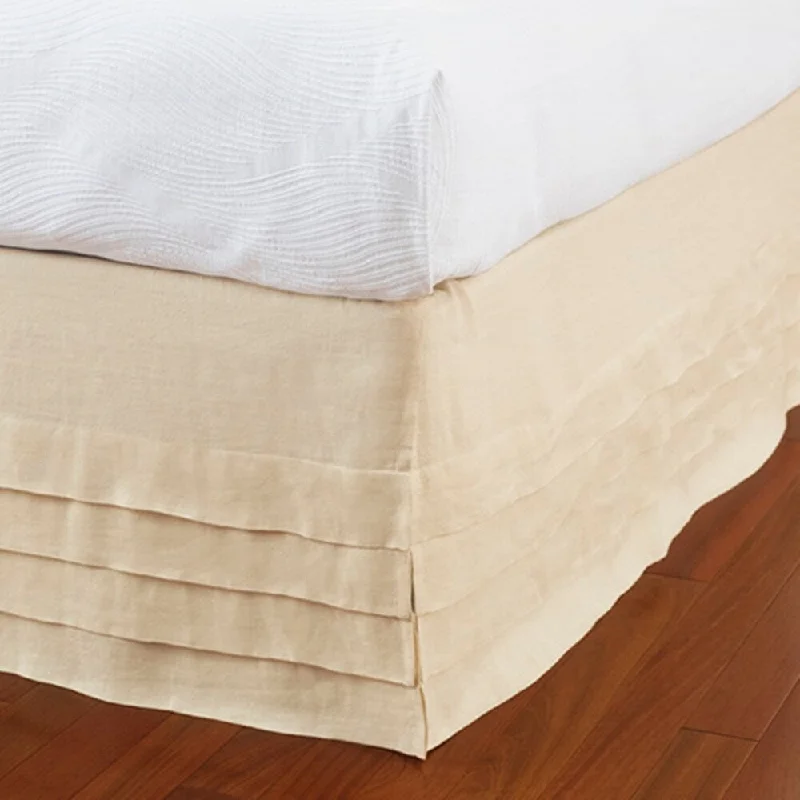 California king bed skirts for a larger bedLayla Ivory Linen Panel Bed Skirt - Twin California king bed skirts for a larger bedLayla Ivory Linen Panel Bed Skirt - Twin