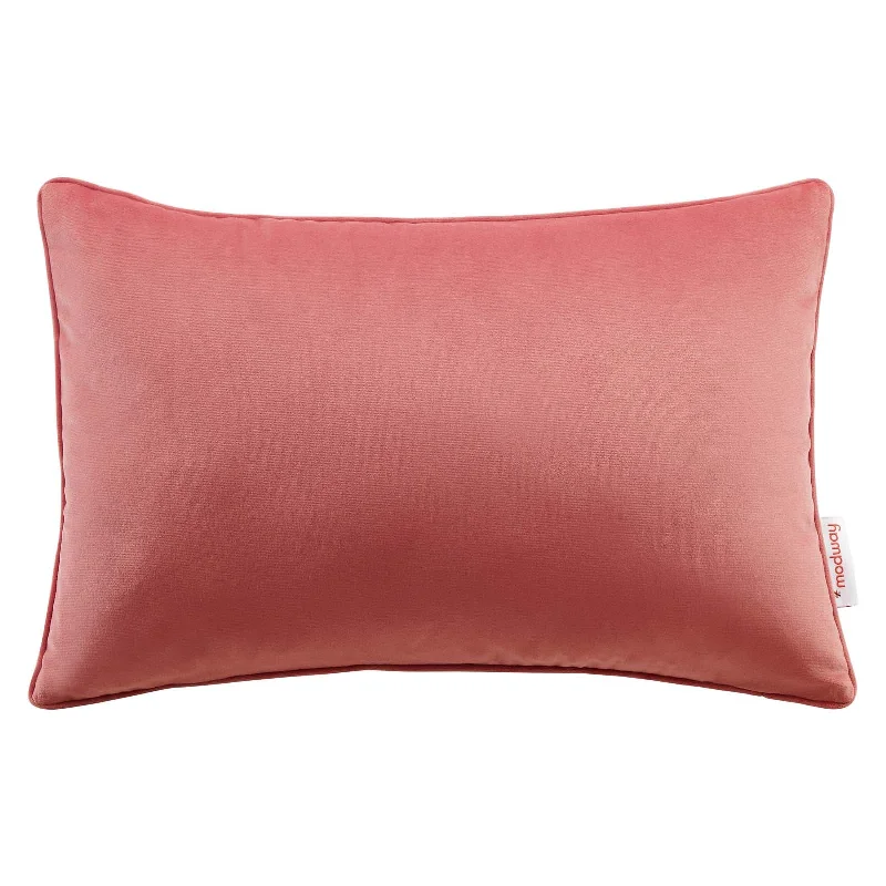 Velvet Pillows for a Touch of EleganceModway EEI-4703 Enhance 18" Lumbar Performance Velvet Throw Pillow