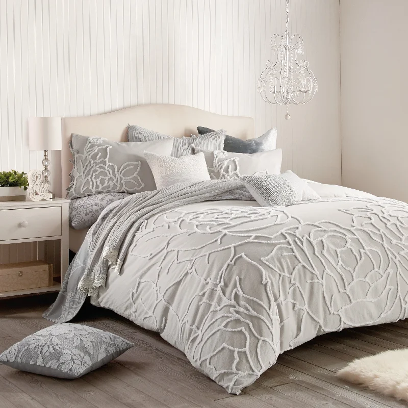 Synthetic - filled comforters like polyester for affordability and hypoallergenic propertiesPorch & Den Scoffins Floral 3-piece Cotton Comforter Set