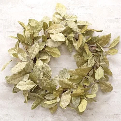 Bed skirts with a football - team - colored patternHalcyon Leaf Wreath 24"
