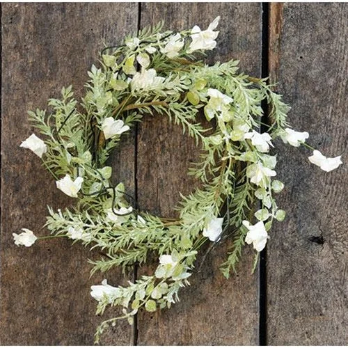 California king bed skirts for a larger bedWhite Lobelia Candle Ring 4.5"