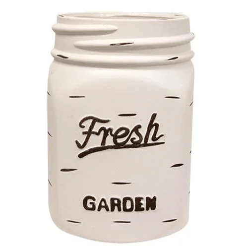 Bed skirts with a tie - back design for adjustabilityWhite Mason Jar Planter
