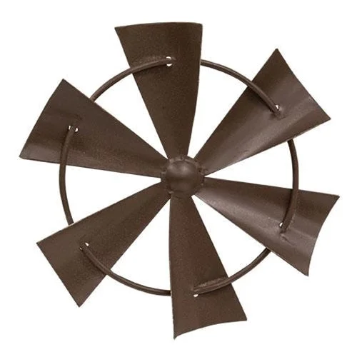 Linen bed skirts for a natural and rustic feelRustic Hanging Windmill 7.25"