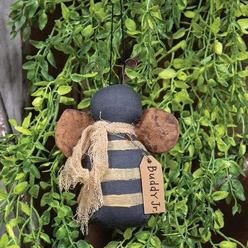 Bed skirts with a shabby - chic stylePrimitive Stuffed Buddy Jr. Bee Ornament