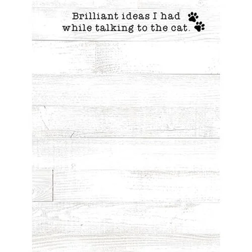 Queen - size bed skirts with ruffled edgesBrilliant Ideas I Had While Talking to the Cat Mini Notepad