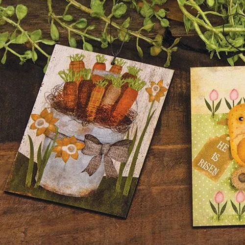 Bed skirts with a child - friendly printPrimitive Carrots & Daffodils Ornament