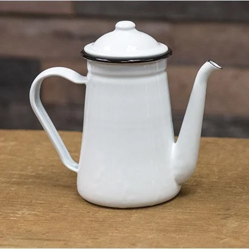 Bed skirts with a wrinkle - resistant fabricBlack Rim Enamel Coffee Pot