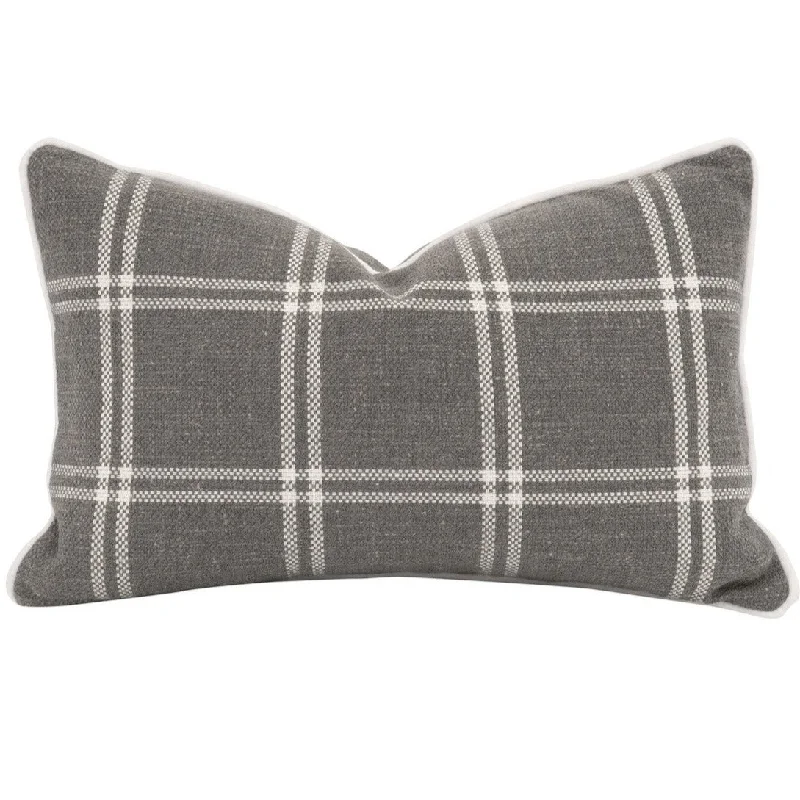 Firm Pillows for Side SleepersThe Not So Basic 20" Walden Smoke Essential Lumbar Pillow