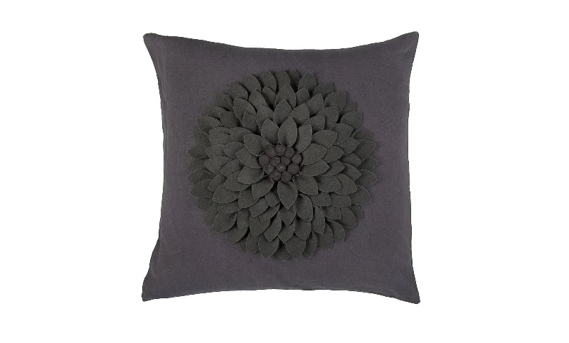 Wool - filled mattresses for natural insulation and moisture - wickingGrey Floral Pillow Wool - filled mattresses for natural insulation and moisture - wickingGrey Floral Pillow