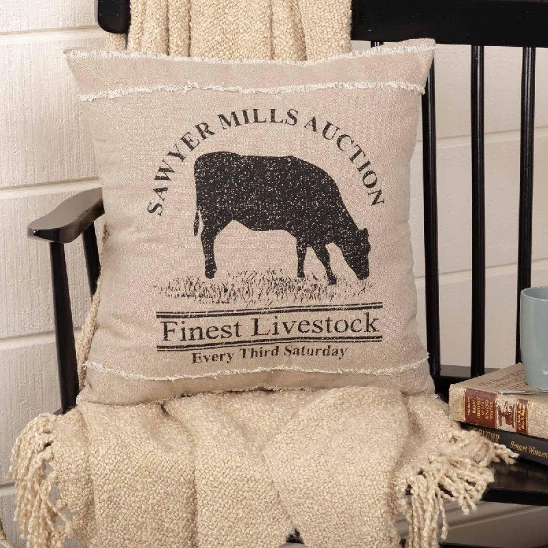 Memory Foam Pillows for Neck SupportFarmstead Charcoal Cow Pillow