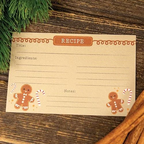 California king bed skirts for a larger bed24/Pkg Gingerbread Man Recipe Cards