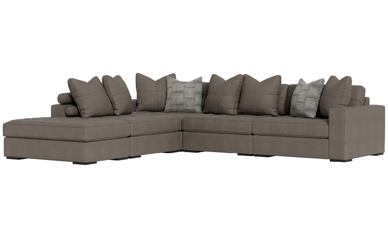Gel - infused memory foam mattresses for cooler sleepNoah 5-Piece Sectional