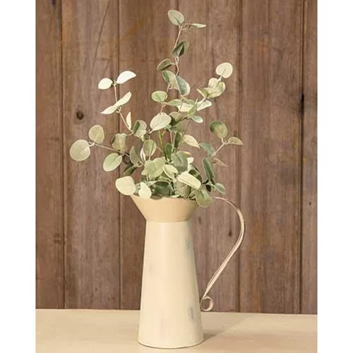 Bed skirts in neutral colors for easy pairingSilver Drop Eucalyptus Spray