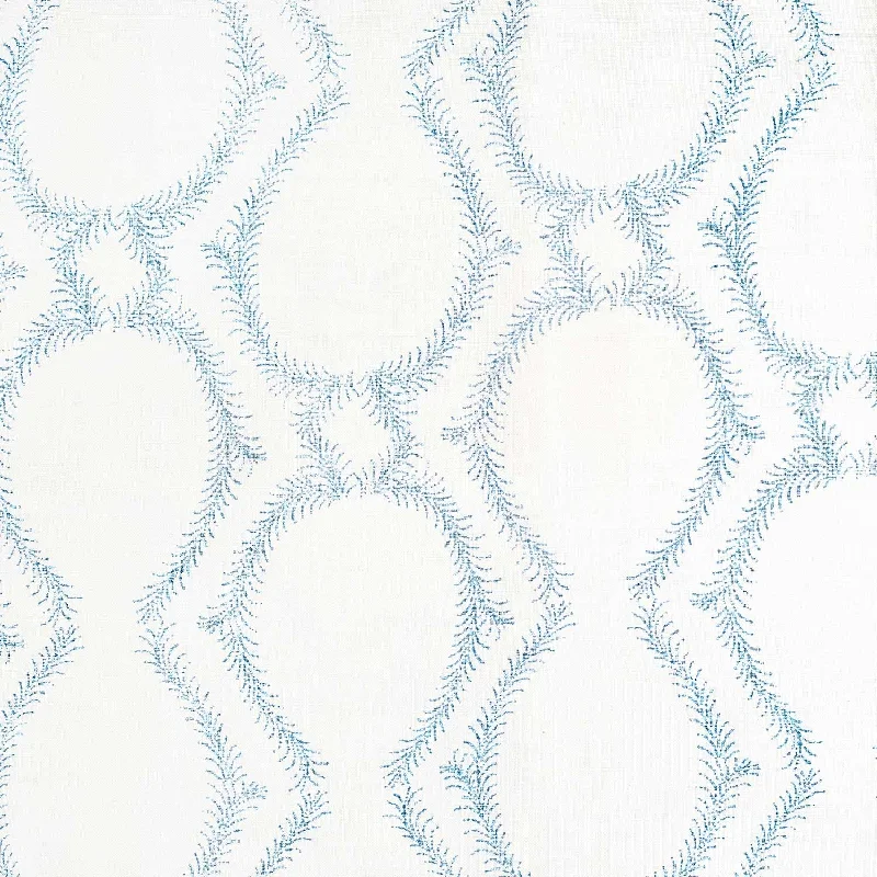 Velvet Pillows for a Touch of EleganceAerial Light Indigo Fabric