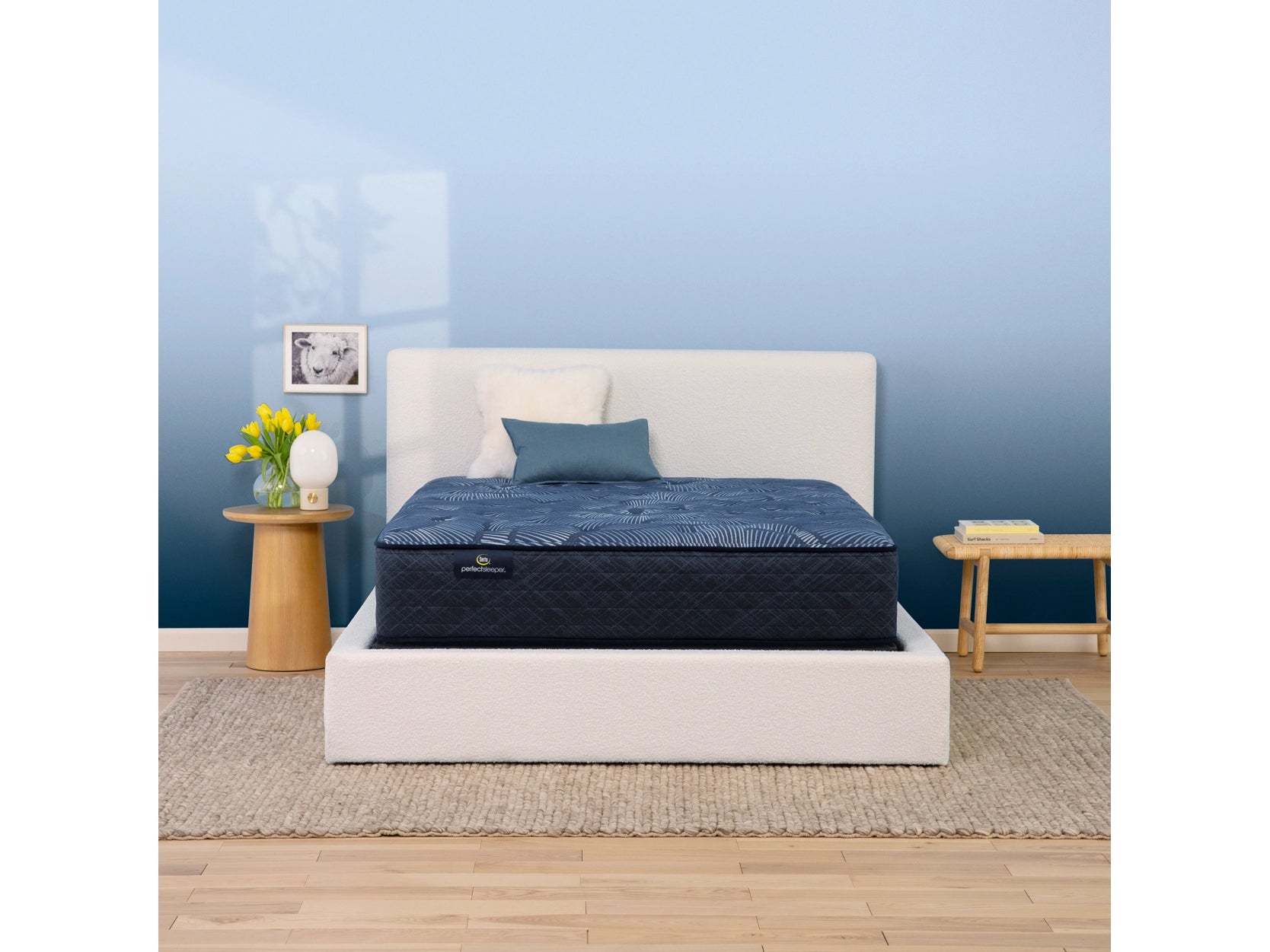Bamboo - charcoal infused mattresses for odor absorptionSerta Perfect Sleeper Cobalt Calm Plush Full Mattress
