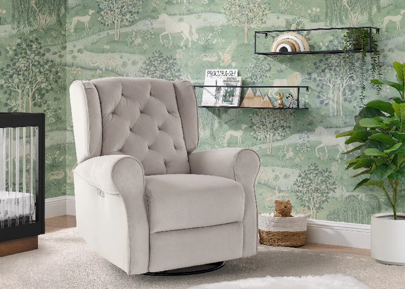 Wool - filled mattresses for natural insulation and moisture - wickingEmmie Electronic Power Recliner and Swivel Glider with USB Port in LiveSmart Performance Fabric