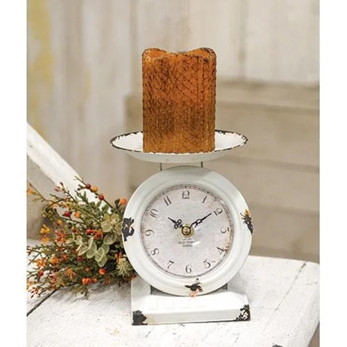 Bed skirts with a soft fleece lining for added comfortFarmhouse White Old Town Scale Clock