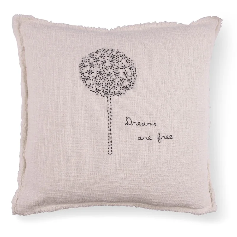 Hypoallergenic Pillows for Allergy SufferersSugarboo Designs Dreams Are Free Dandelion Embroidered Pillow