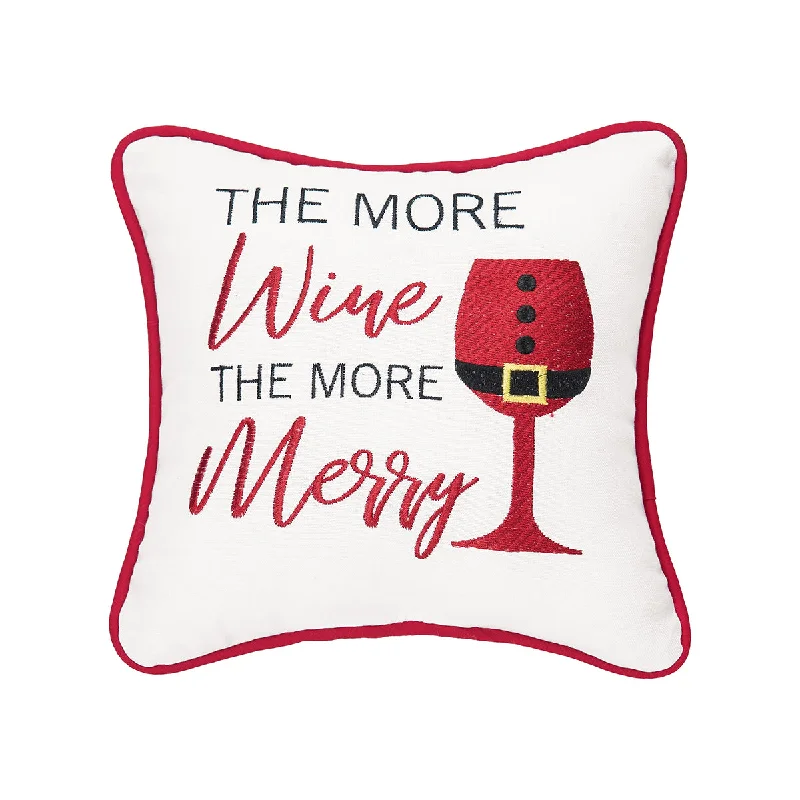 Cooling Pillows for Hot SleepersMore Wine More Merry Mini Pillow