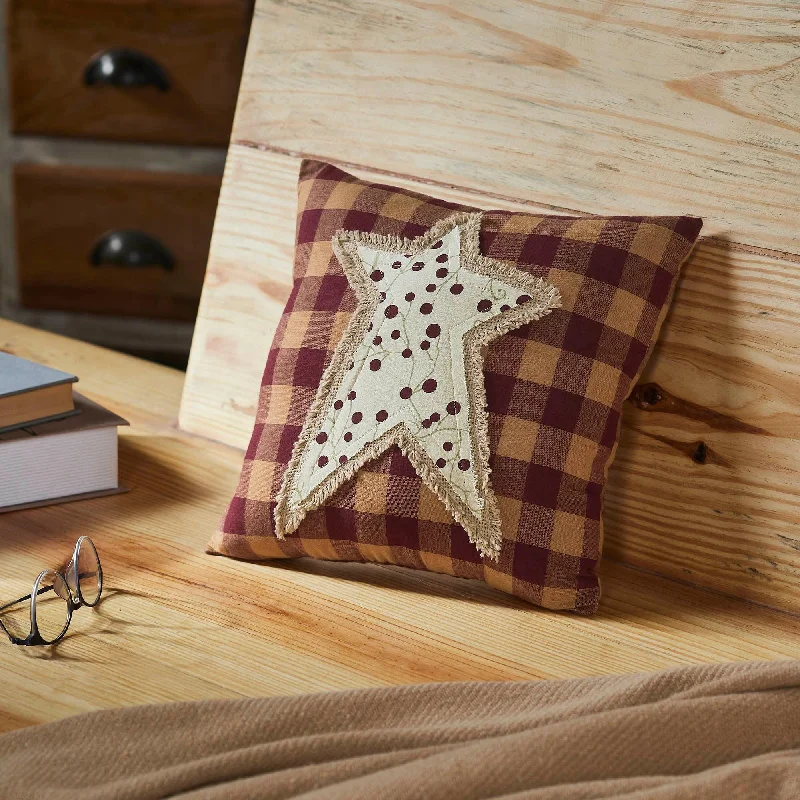 Plush Pillows for a Cozy BedPip Vinestar Primitive Star Pillow 12x12 VHC Brands