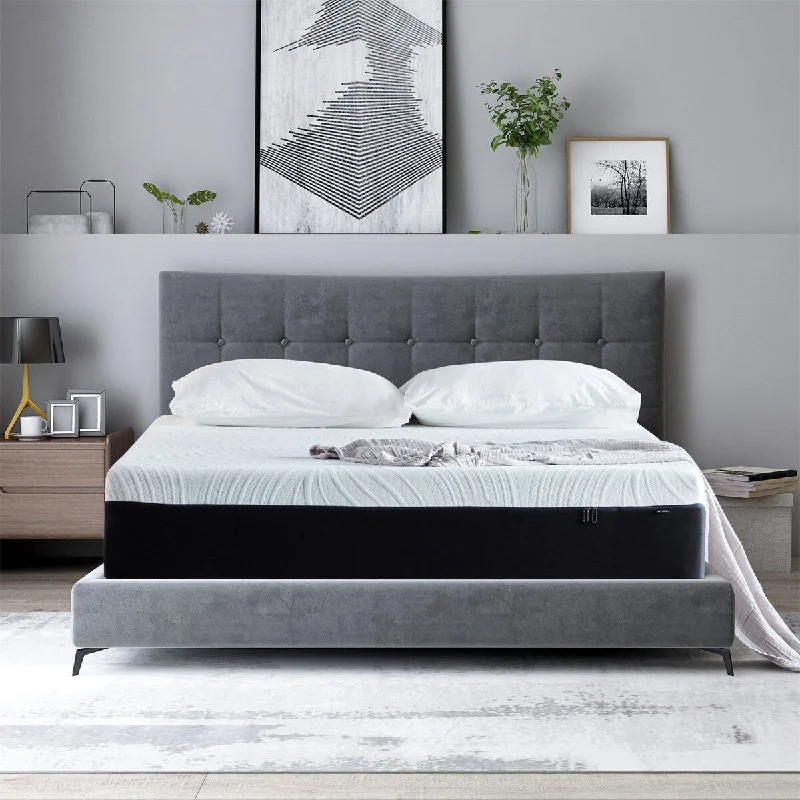 Gel - infused memory foam mattresses for cooler sleep12 Inches Gel Memory Foam Mattress (King) - Plush, Cooling Mattress