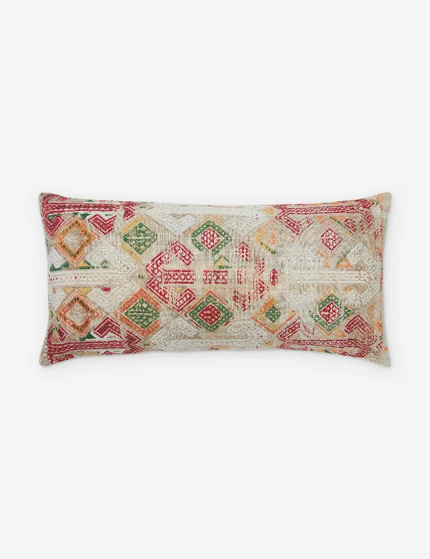 Silk Pillows for Smooth Skin and HairEtemad Vintage Lumbar Pillow