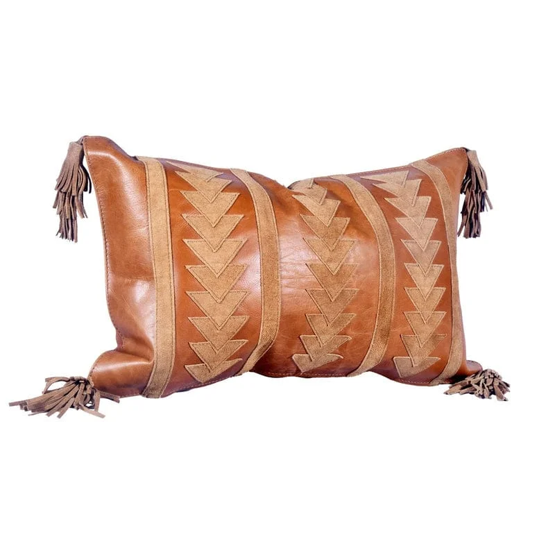Silk Pillows for Smooth Skin and HairArrow Leather Toss Pillow