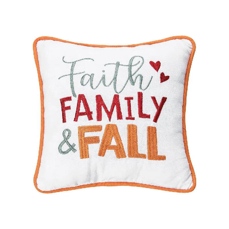 Plush Pillows for a Cozy BedFaith Family Fall Mini Pillow