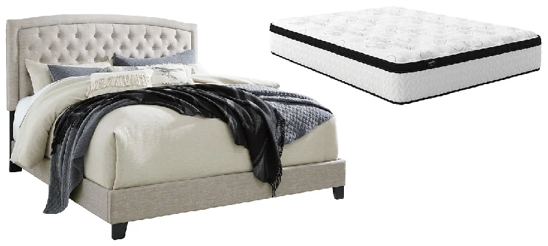 Memory foam mattresses for pressure relief and contouringJerary Queen Upholstered Bed with Mattress