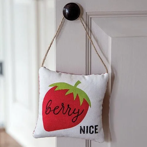 Full - size bed skirts with a gathered fabricBerry Nice Pillow Ornament