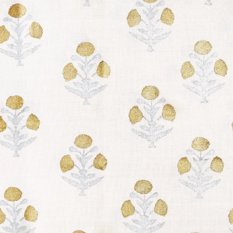 Round Pillows for Boho-Style InteriorsVitapa Gold Fabric