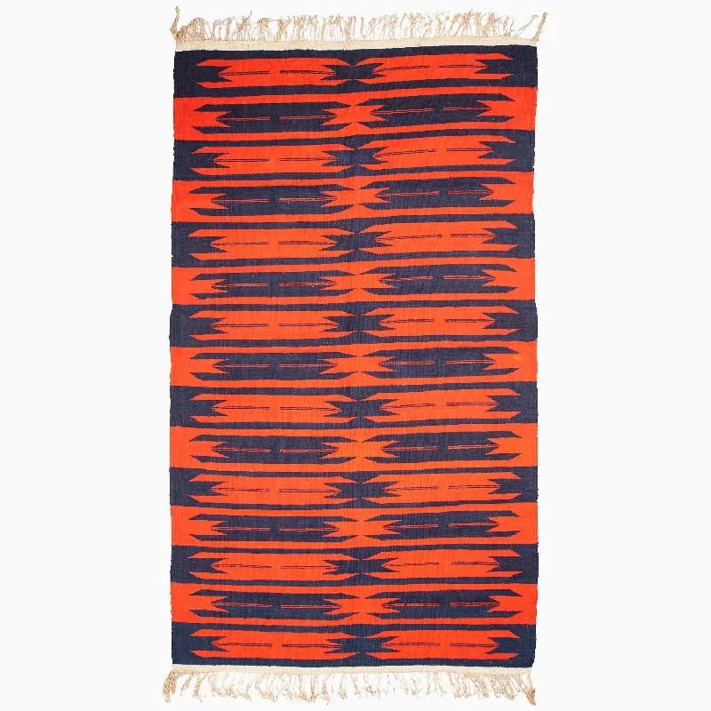 Travel Pillows for Long JourneysOrange Blue Puzzle Rug