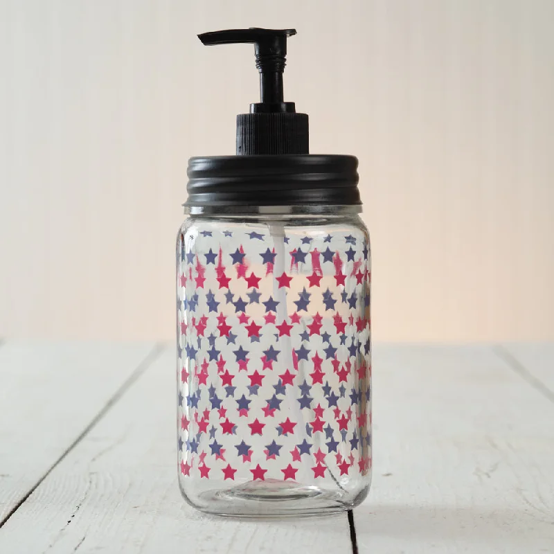 Bed skirts with a paisley print for an exotic feelPatriotic Stars Soap Dispenser