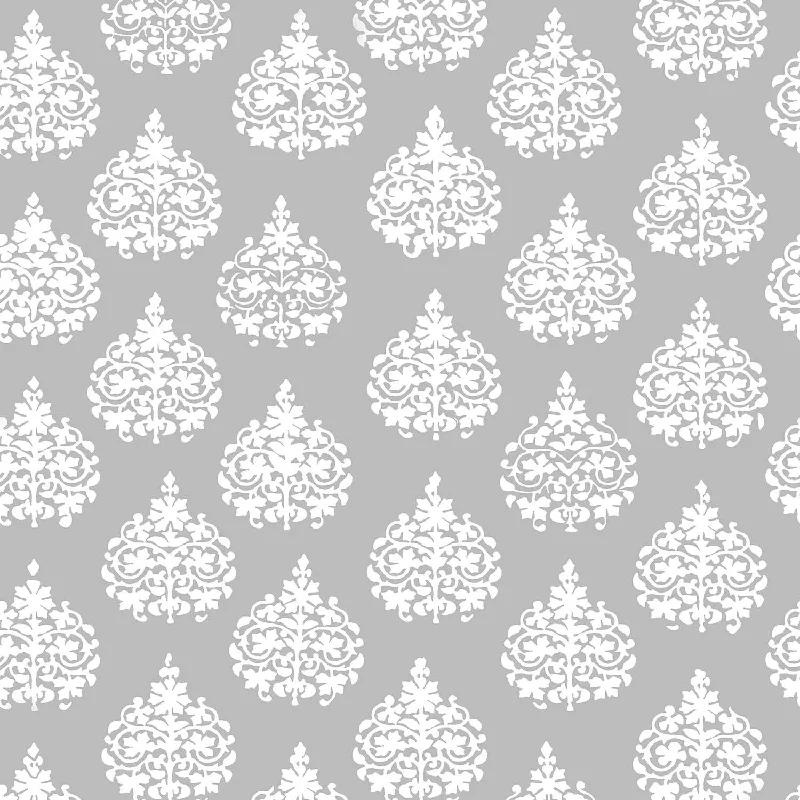Round Pillows for Boho-Style InteriorsRatana Gray Wallpaper