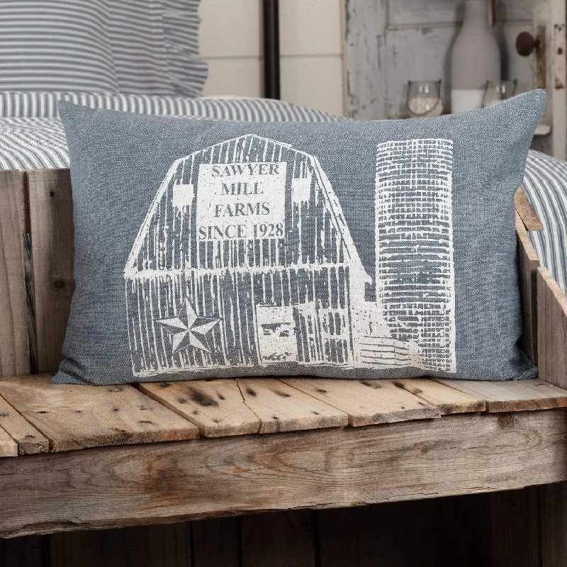Orthopedic Pillows for Back Pain ReliefSawyer Mill Blue Barn Pillow