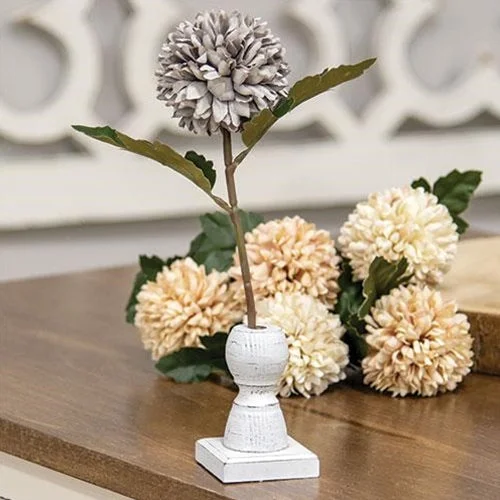 Bed skirts with a contemporary styleShort White Spindle Flower Holder