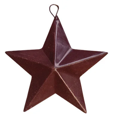 Bed skirts with a scalloped hem for a charming detail2-1/4" Mini Barn Star - Burgundy