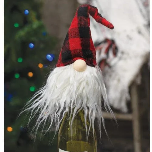 Cotton bed skirts for a soft and breathable lookRed & Black Plaid Gnome Bottle Topper