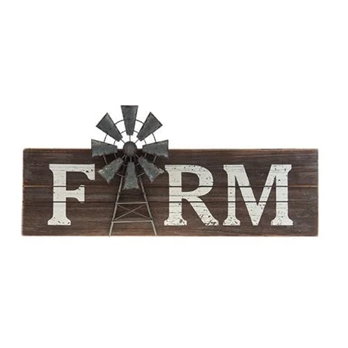 Bed skirts with a geometric cut - out designFarm Windmill Sign
