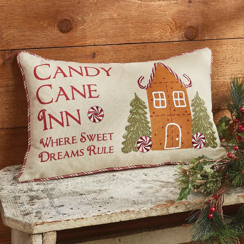 Travel Pillows for Long JourneysChristmas Memories Candy Cane Inn Pillow